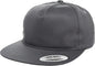Yupoong 6502 Classics Unstructured 5- Panel Snapback Cap - Charcoal - Dark Gray / 6 5/8’’ - 7 5/8’’