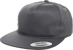 Yupoong 6502 Classics Unstructured 5- Panel Snapback Cap - Charcoal - Dark Gray / 6 5/8’’ - 7 5/8’’