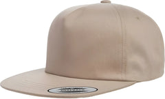 Yupoong 6502 Classics Unstructured 5- Panel Snapback Cap - Khaki - Khaki / 6 5/8’’ - 7 5/8’’
