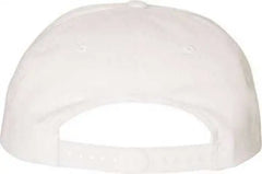 Yupoong 6502 Unstructured Five Panel Snapback Cap White White / One Size Fits Most