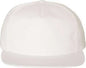 Yupoong 6502 Unstructured Five Panel Snapback Cap White White / One Size Fits Most