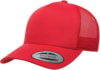 Yupoong 6506 Classics 5 Panel Retro Trucker Cap Red Red / 6 5/8’’ 7 5/8’’