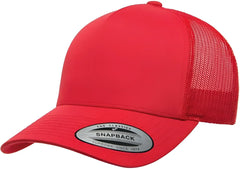 Yupoong 6506 Classics 5 Panel Retro Trucker Cap Red Red / 6 5/8’’ 7 5/8’’