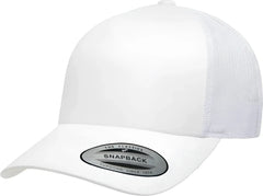Yupoong 6506 Classics 5 Panel Retro Trucker Cap White White / 6 5/8’’ 7 5/8’’