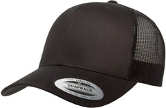 Yupoong 6606 Classics Retro Trucker Cap - Black - Black / 6 5/8’’ - 7 5/8’’