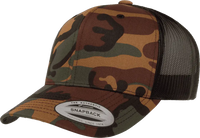 Yupoong 6606 Classics Retro Trucker Cap Green Camo Black Multi Colored / 6 5/8’’ 7 5/8’’