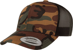 Yupoong 6606 Classics Retro Trucker Cap Green Camo Black Multi Colored / 6 5/8’’ 7 5/8’’