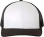 Yupoong 6606 Six Panel Retro Trucker Cap Black White Black Black White / 6 5/8’’ 7 3/8’’