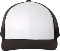 Yupoong 6606 Six Panel Retro Trucker Cap Black White Black Black White / 6 5/8’’ 7 3/8’’