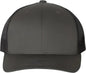 Yupoong 6606 Six-Panel Retro Trucker Cap - Charcoal Black - Dark Gray Black / 6 5/8’’ - 7 3/8’’