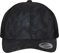 Yupoong 6606 Six Panel Retro Trucker Cap Kryptek Typhon Kryptek / 6 5/8’’ 7 3/8’’
