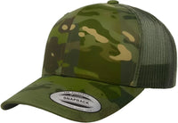 Yupoong 6606MC Classics MultiCam Retro Trucker Cap Multicam Tropic Green Multi Colored / 6 5/8’’ 7 5/8’’