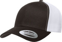 Yupoong 6606T Classics Retro Trucker Cap 2 Tone Black White Black White / 6 5/8’’ 7 5/8’’