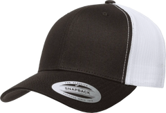 Yupoong 6606T Classics Retro Trucker Cap 2-Tone - Black White - Black White / 6 5/8’’ - 7 5/8’’