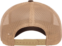 Yupoong 6606T Classics Retro Trucker Cap 2 Tone Brown Khaki Brown Khaki / 6 5/8’’ 7 5/8’’