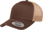 Yupoong 6606T Classics Retro Trucker Cap 2 Tone Brown Khaki Brown Khaki / 6 5/8’’ 7 5/8’’