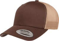 Yupoong 6606T Classics Retro Trucker Cap 2 Tone Brown Khaki Brown Khaki / 6 5/8’’ 7 5/8’’