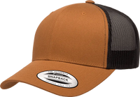 Yupoong 6606T Classics Retro Trucker Cap 2 Tone Caramel Black Tan Black / 6 5/8’’ 7 5/8’’