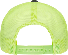 Yupoong 6606T Classics Retro Trucker Cap 2 Tone Charcoal Neon Green Dark Gray Green / 6 5/8’’ 7 5/8’’