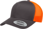 Yupoong 6606T Classics Retro Trucker Cap 2-Tone - Charcoal Neon Orange - Dark Gray Orange / 6 5/8’’ - 7 5/8’’