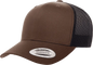 Yupoong 6606T Classics Retro Trucker Cap 2 Tone Coyote Brown Black Brown / 6 5/8’’ 7 5/8’’