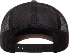 Yupoong 6606T Classics Retro Trucker Cap 2 Tone Coyote Brown Black Brown / 6 5/8’’ 7 5/8’’
