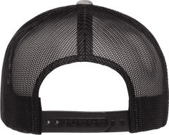 Yupoong 6606T Classics Retro Trucker Cap 2-Tone - Heather Black - Gray Black / 6 5/8’’ - 7 5/8’’