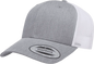 Yupoong 6606T Classics Retro Trucker Cap 2 Tone Heather White Gray White / 6 5/8’’ 7 5/8’’