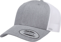 Yupoong 6606T Classics Retro Trucker Cap 2 Tone Heather White Gray White / 6 5/8’’ 7 5/8’’
