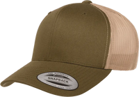 Yupoong 6606T Classics Retro Trucker Cap 2 Tone Moss Khaki Olive Khaki / 6 5/8’’ 7 5/8’’