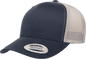 Yupoong 6606T Classics Retro Trucker Cap 2-Tone - Navy Silver - Navy Light Gray / 6 5/8’’ - 7 5/8’’