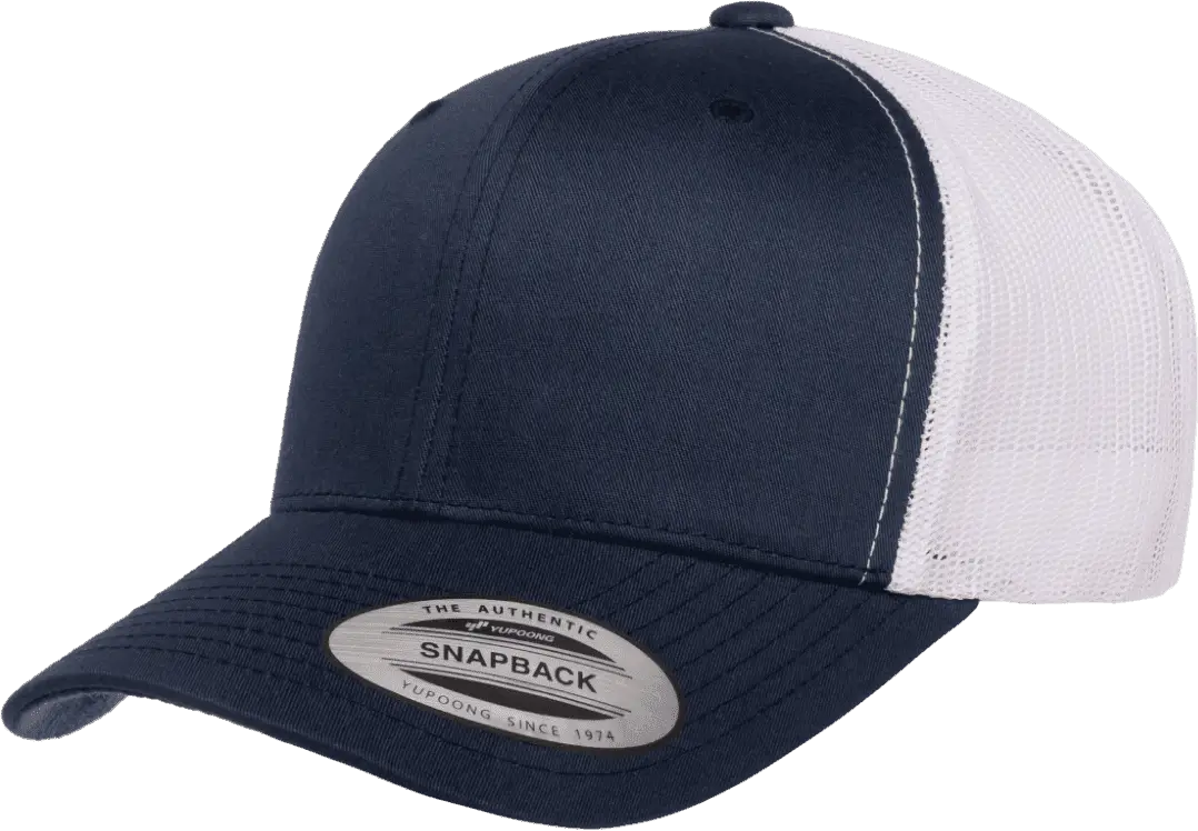 Yupoong 6606T Classics Retro Trucker Cap 2 Tone Navy White Navy White / 6 5/8’’ 7 5/8’’