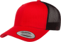 Yupoong 6606T Classics Retro Trucker Cap 2 Tone Red Black Red Black / 6 5/8’’ 7 5/8’’