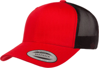 Yupoong 6606T Classics Retro Trucker Cap 2 Tone Red Black Red Black / 6 5/8’’ 7 5/8’’