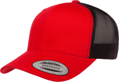 Yupoong 6606T Classics Retro Trucker Cap 2 Tone Red Black Red Black / 6 5/8’’ 7 5/8’’