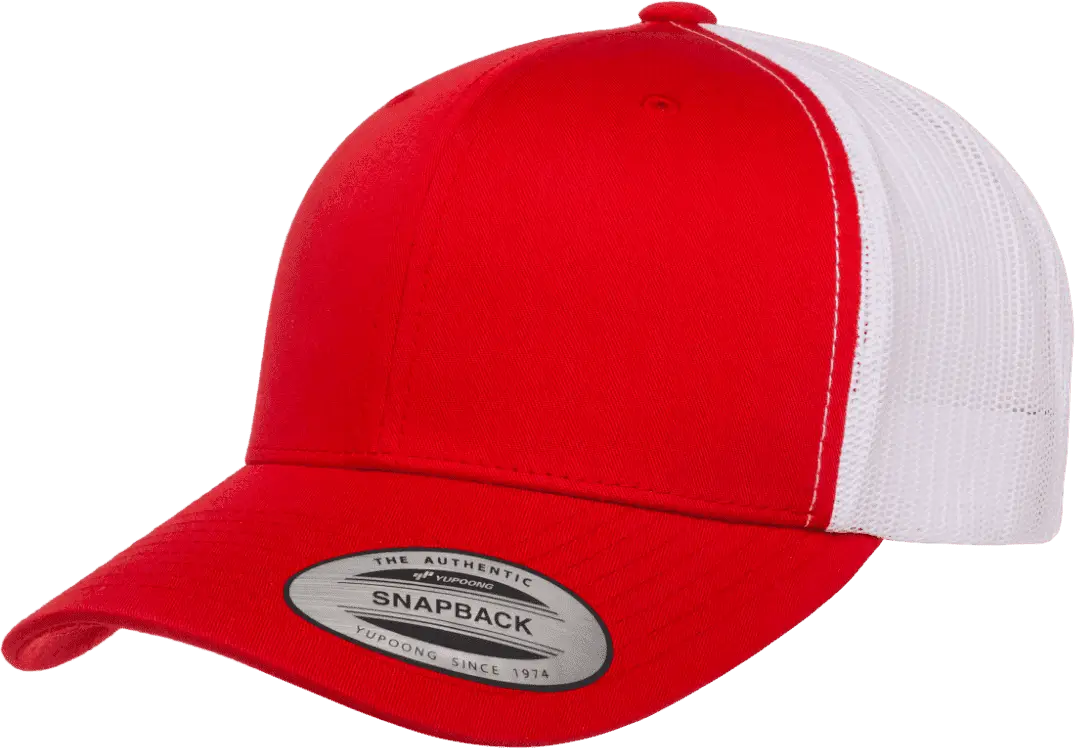 Yupoong 6606T Classics Retro Trucker Cap 2 Tone Red White Red White / 6 5/8’’ 7 5/8’’