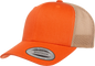 Yupoong 6606T Classics Retro Trucker Cap 2 Tone Rust Orange Khaki Burnt Orange Khaki / 6 5/8’’ 7 5/8’’