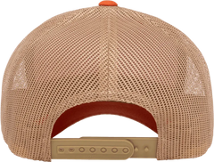 Yupoong 6606T Classics Retro Trucker Cap 2 Tone Rust Orange Khaki Burnt Orange Khaki / 6 5/8’’ 7 5/8’’