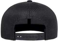 Yupoong 6609 Retro High Profile Trucker Cap - Black - Black / One Size Fits Most