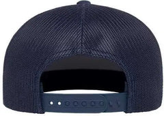 Yupoong 6609 Retro High Profile Trucker Cap - Navy - Navy / One Size Fits Most