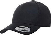 Yupoong 6789M Classics Premium Curved Visor Snapback Cap Black Black / 6 5/8’’ 7 5/8’’