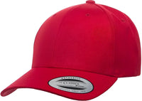 Yupoong 6789M Classics Premium Curved Visor Snapback Cap Red Red / 6 5/8’’ 7 5/8’’