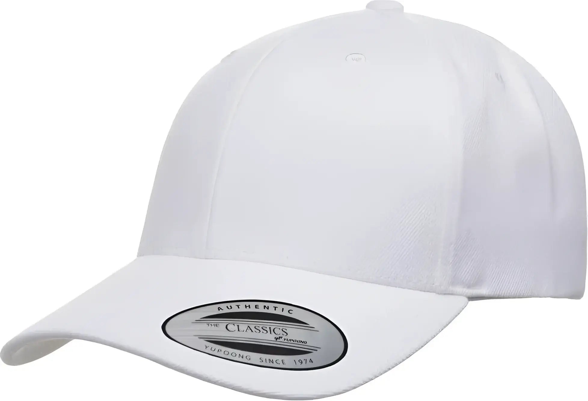 Yupoong 6789M Classics Premium Curved Visor Snapback Cap White White / 6 5/8’’ 7 5/8’’